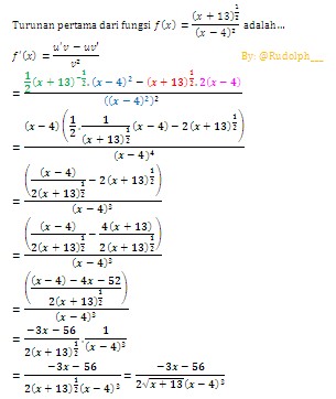 contoh soal turunan fungsi trigonometri